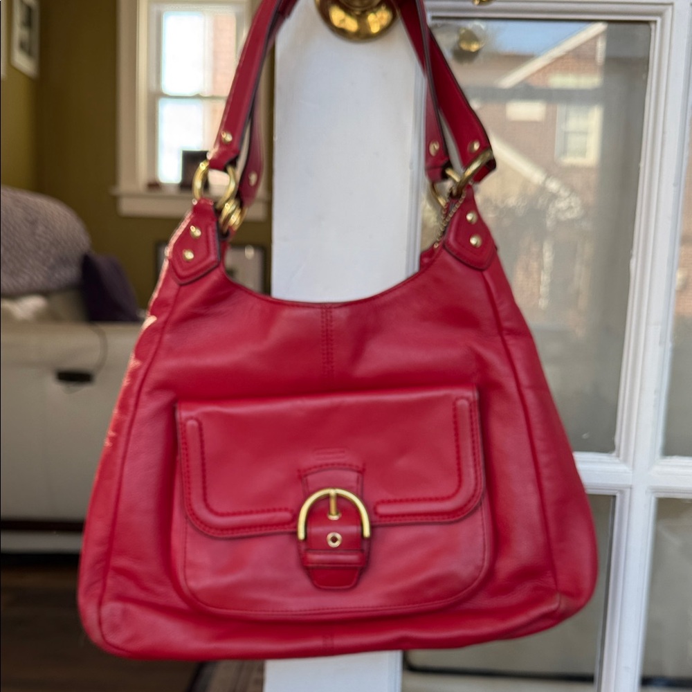 Coach Red Shoulder Bag